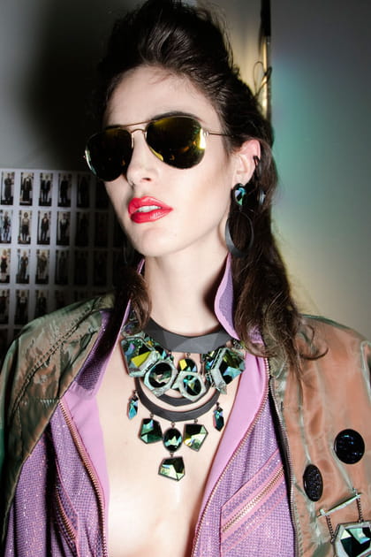 Lunettes de soleil aviateur du d&eacute;fil&eacute; Jean Paul Gaultier