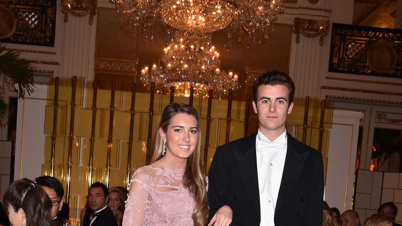 Daniela Figo et son cavalier le prince Gregorio Boncompagni Ludovisi 