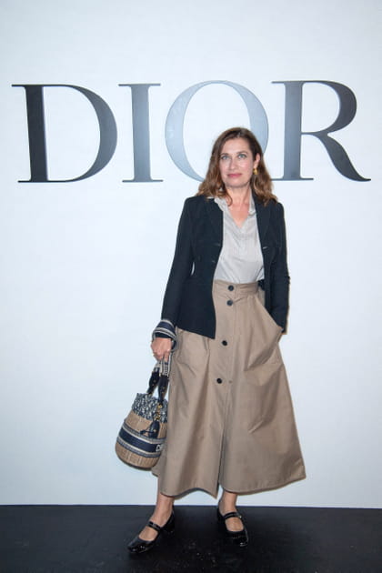 Emmanuelle Devos au d&eacute;fil&eacute; Dior