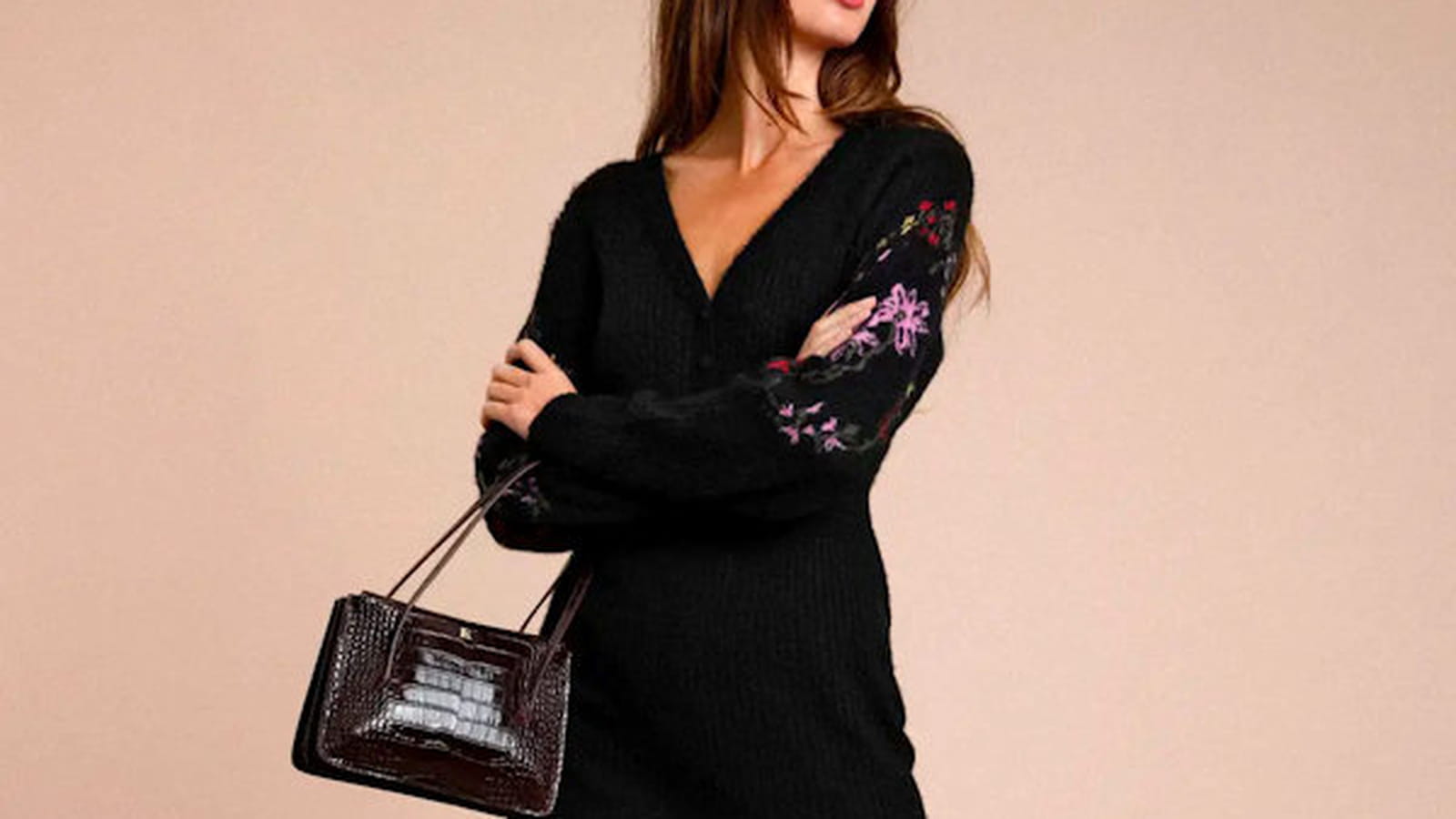 Robe noire Rouje