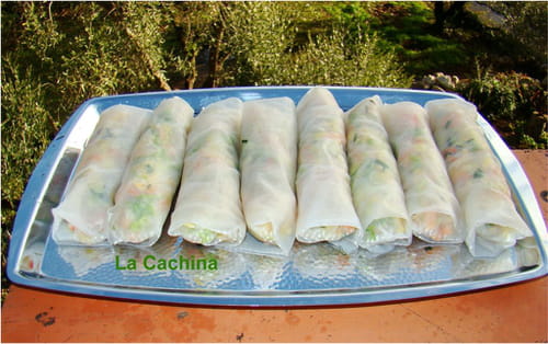 Rouleaux de printemps jambon/crevettes