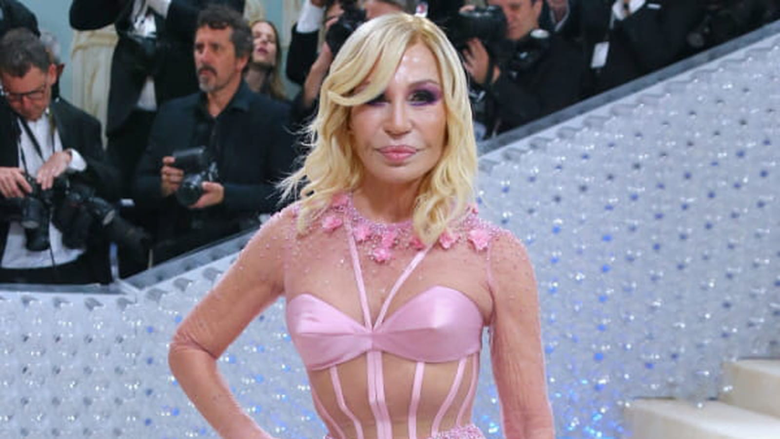 Donatella Versace le 1er mai 2023