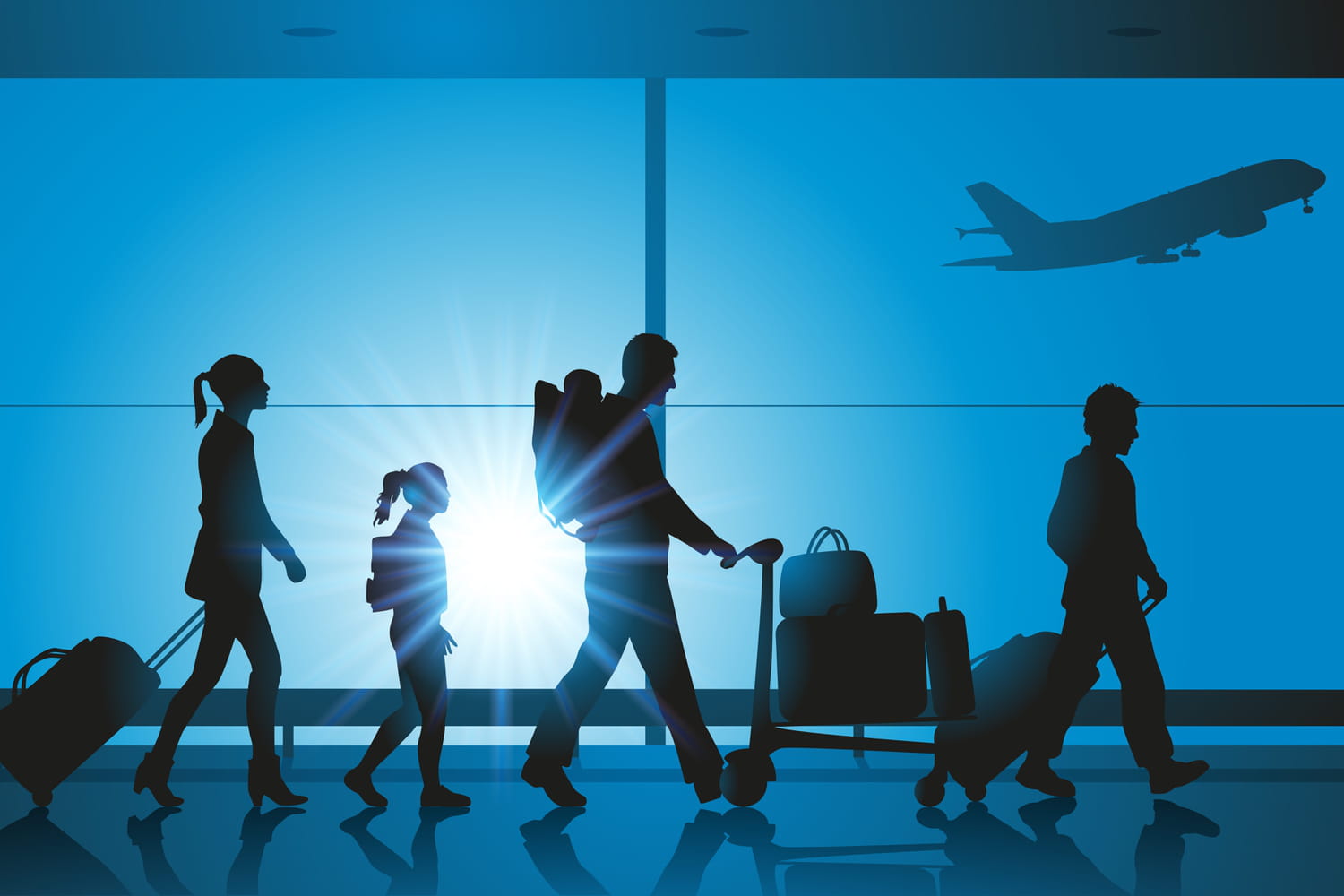 The cunning tip to save time at the airport when traveling with a large family