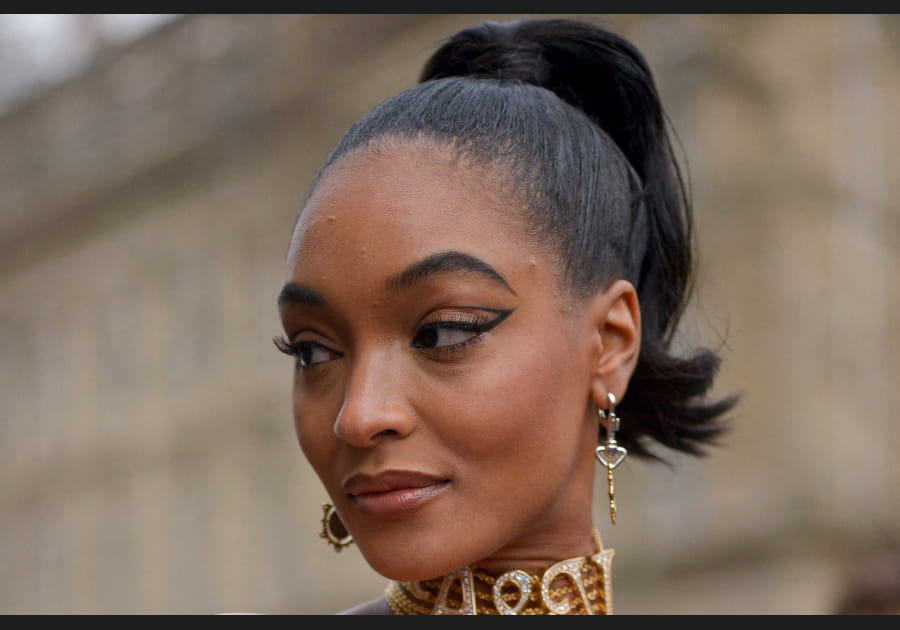 L'eye-liner banane de Jourdan Dunn