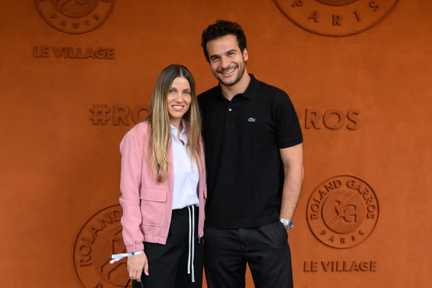 Amir, à Roland-Garros : le chanteur pose avec sa femme Lital Haddad