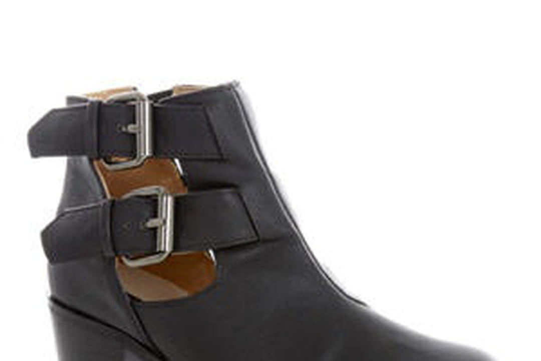 Bottines Noires à Paillettes New Look - Taille UK 7 (pointure 41 Environ), En Simili Daim, Occasion