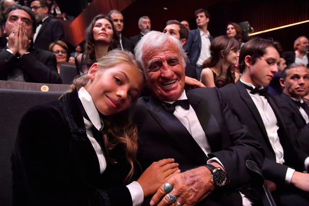 Jean-Paul Belmondo et sa fille Stella en 2017