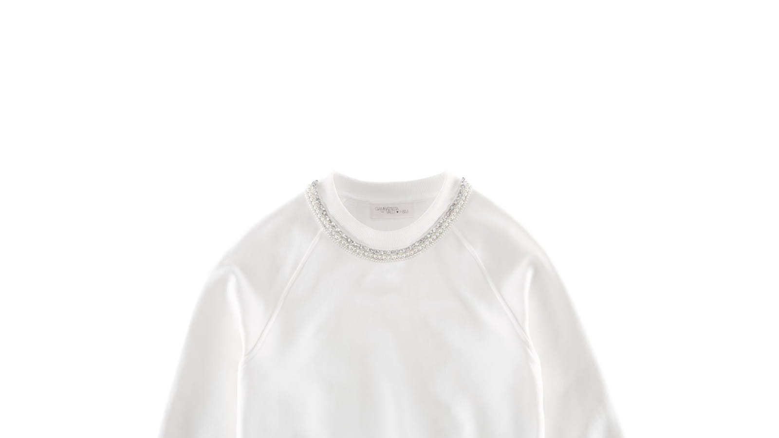 Sweat bijou blanc