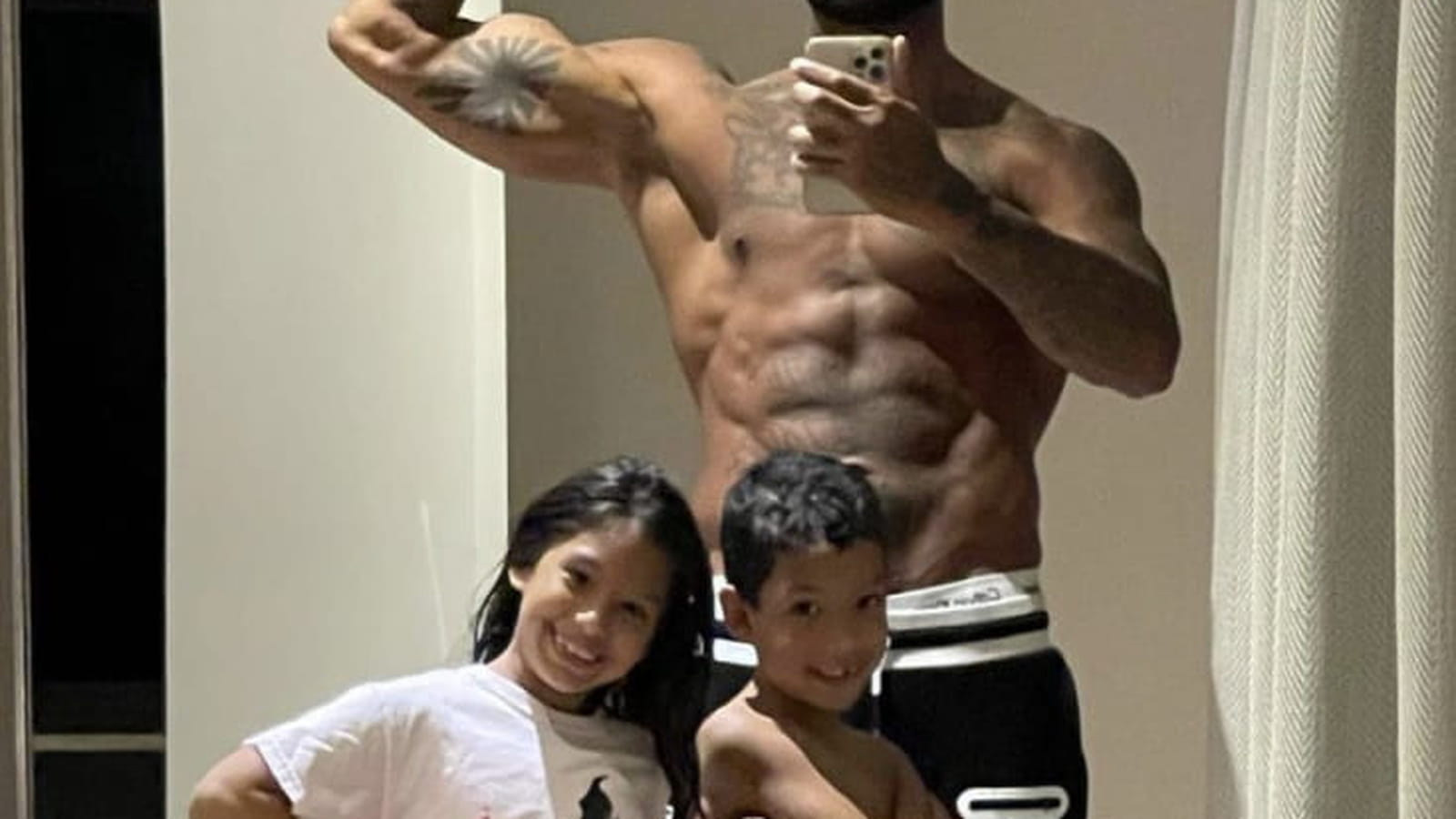 Booba et ses enfants