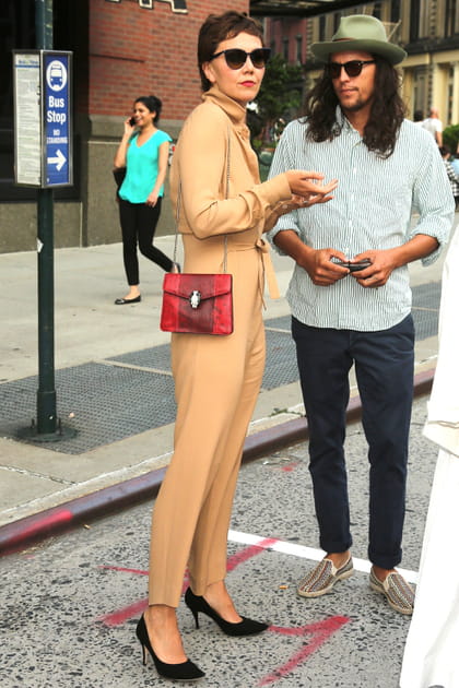 Maggie Gyllenhaal en combinaison nude