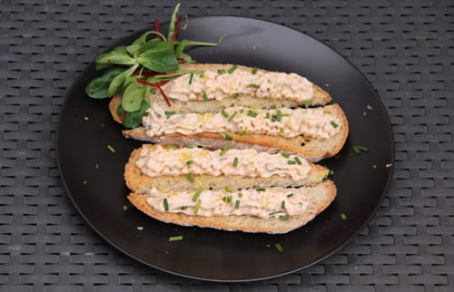 Tartinade au saumon fumé et fromage frais
