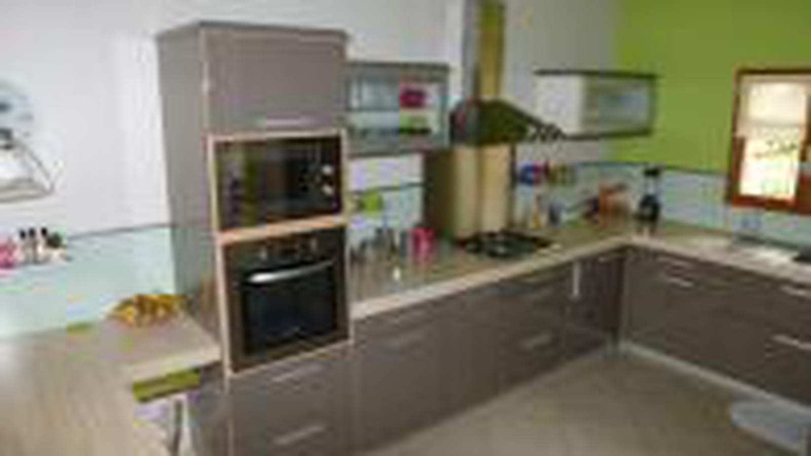 Beige et vert anis