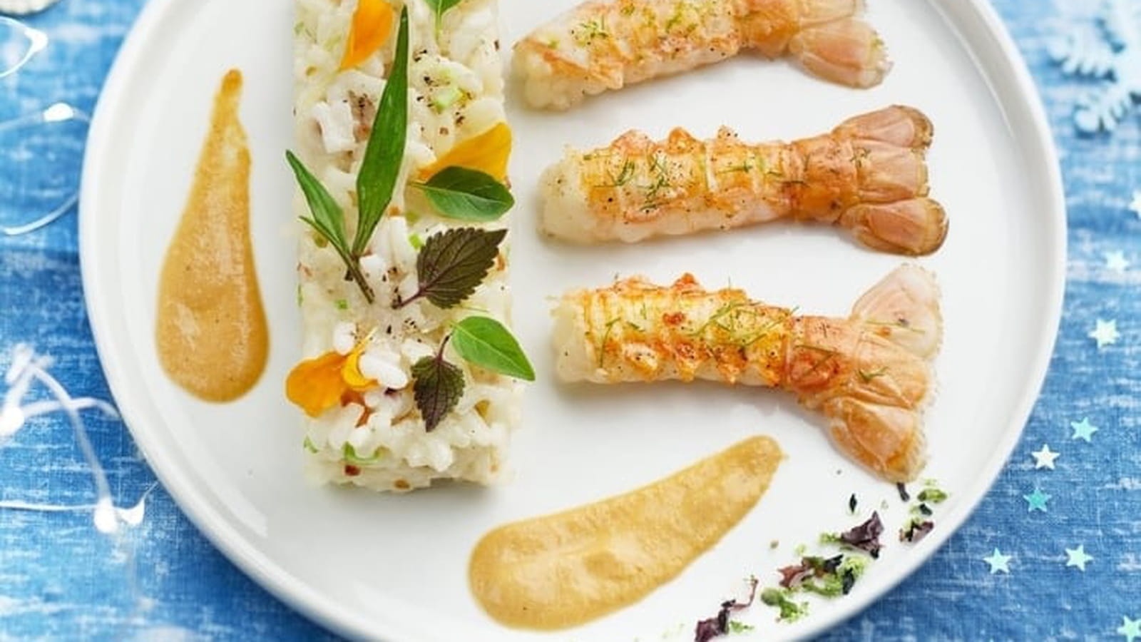Risotto au champagne et langoustines