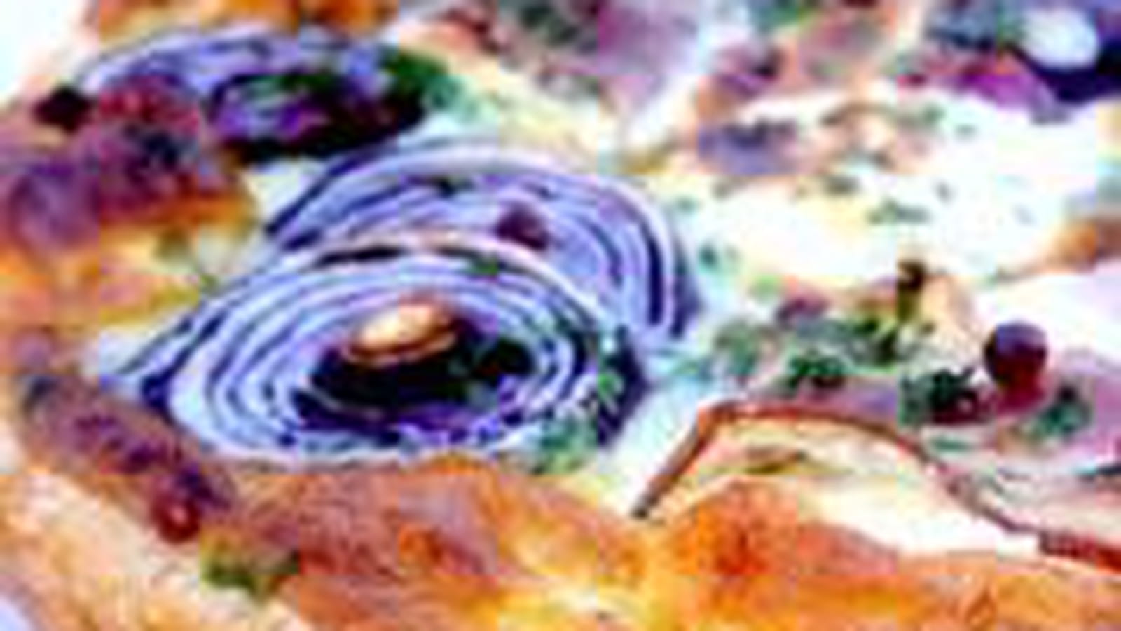 Tarte au chèvre et oignons