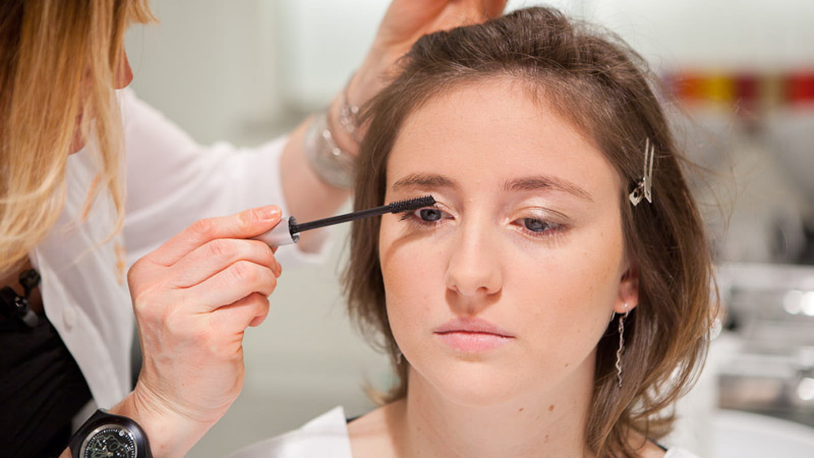 La pose du mascara