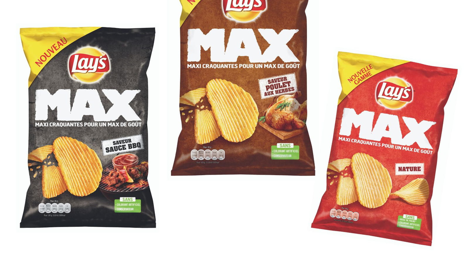 La gamme Max de Lay's