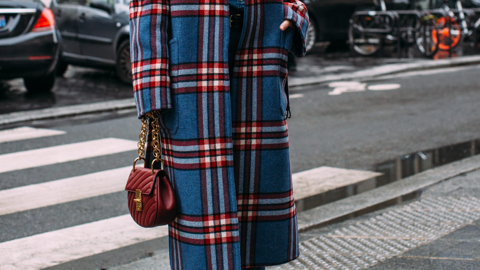 Manteau plaid
