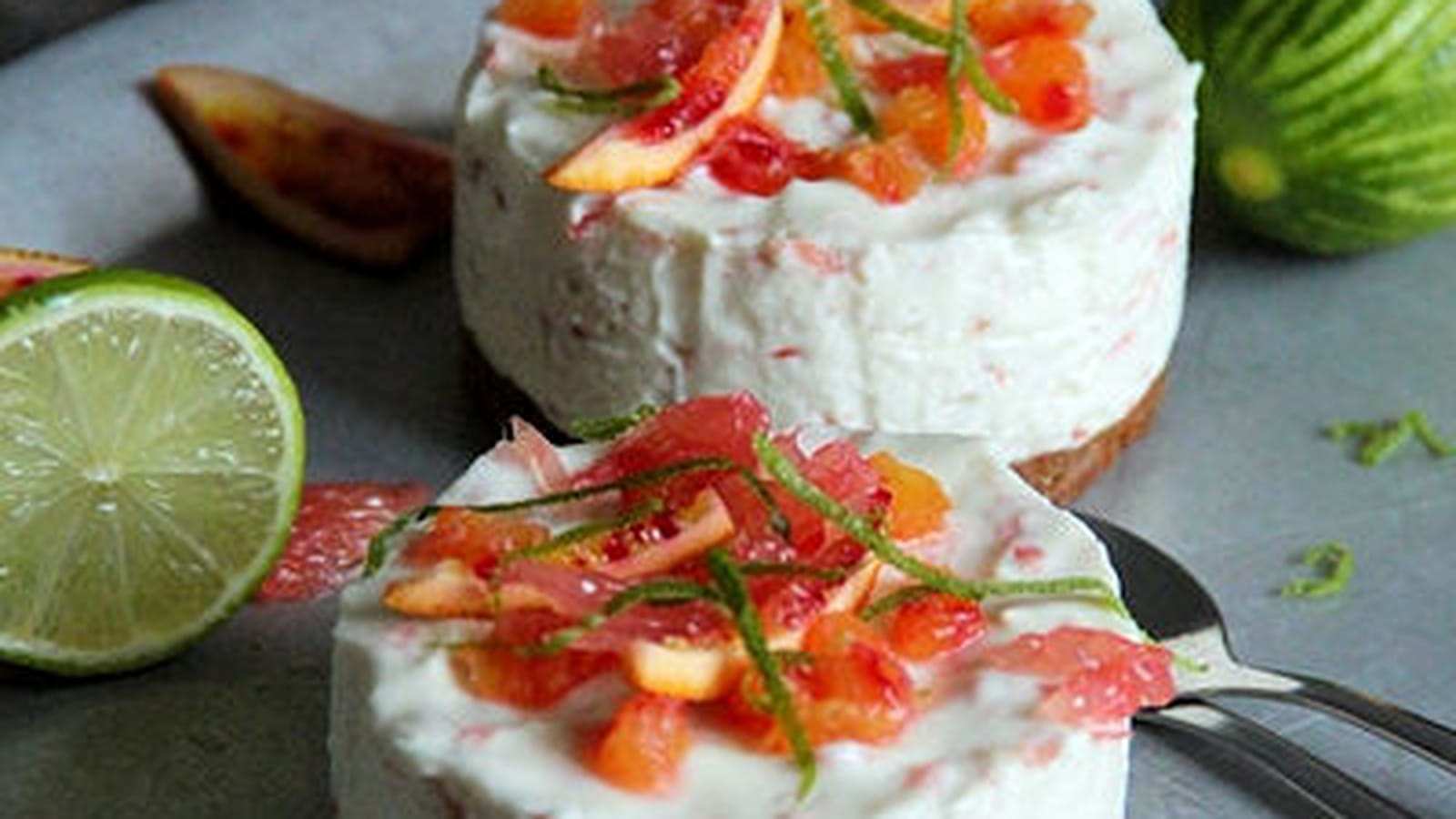 Cheesecakes pomélo-orange