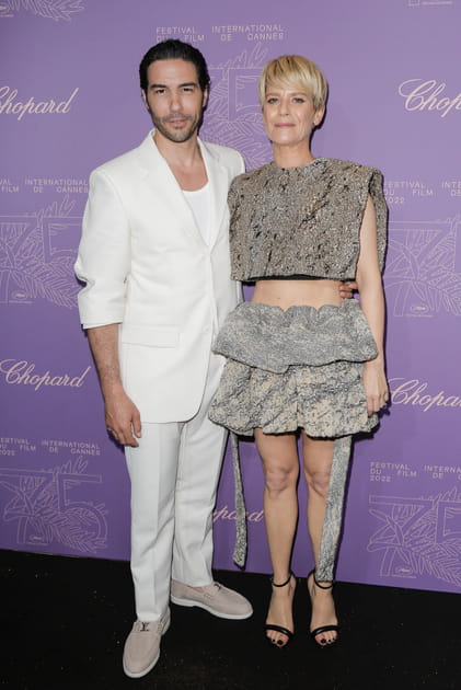 Marina Fo&iuml;s et Tahar Rahim, au d&icirc;ner du 75e anniversaire du Festival de Cannes le 24&nbsp;mai