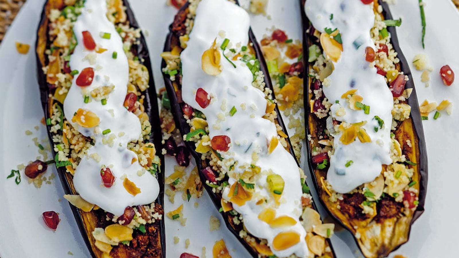 Aubergines épicées au yaourt