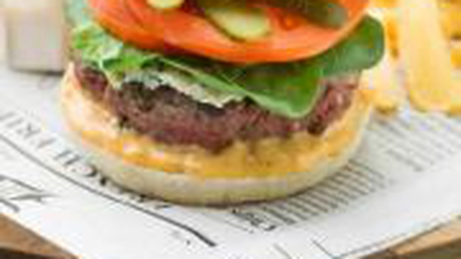 Burger rustique maison