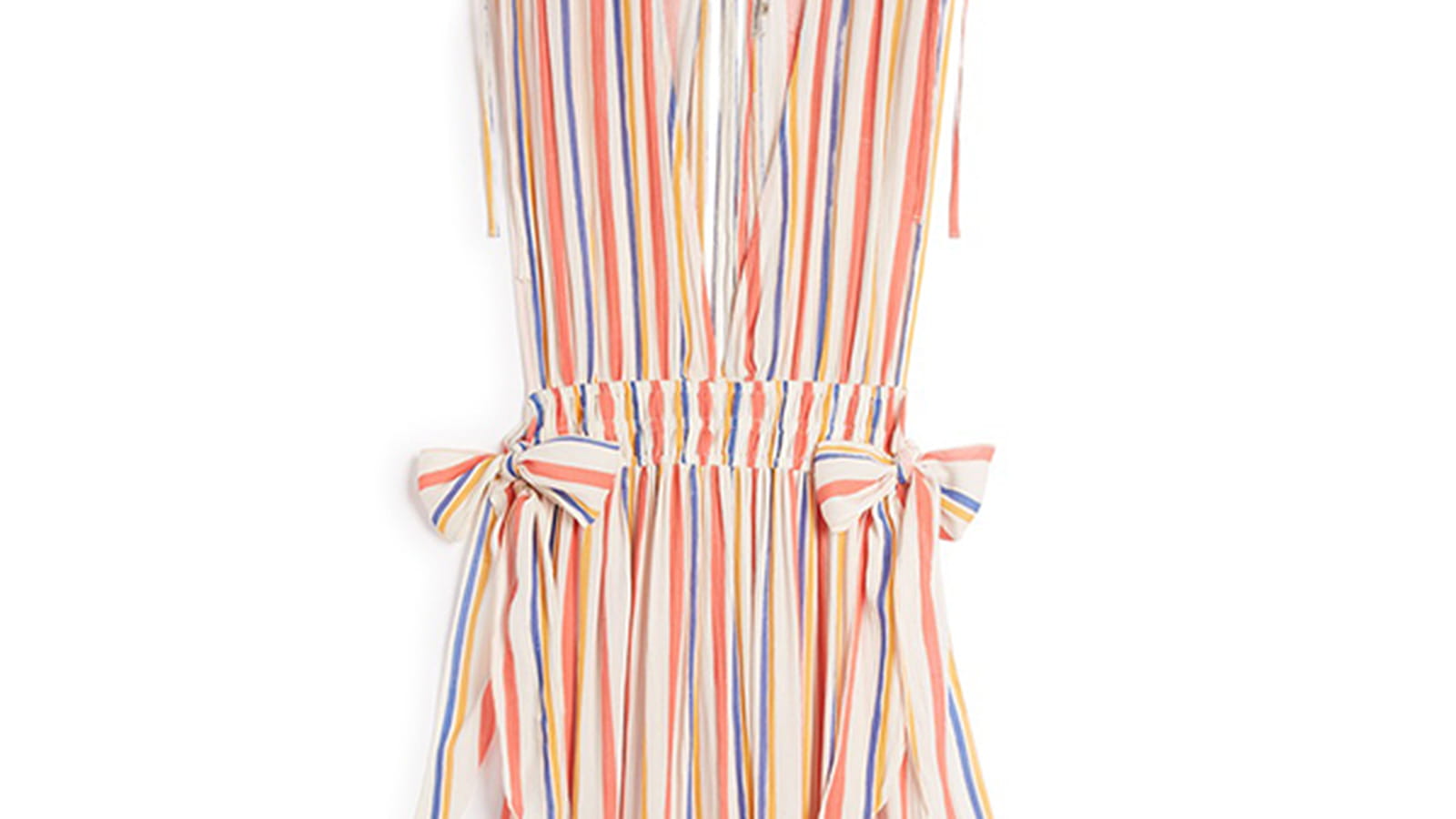 Robe longue à rayures