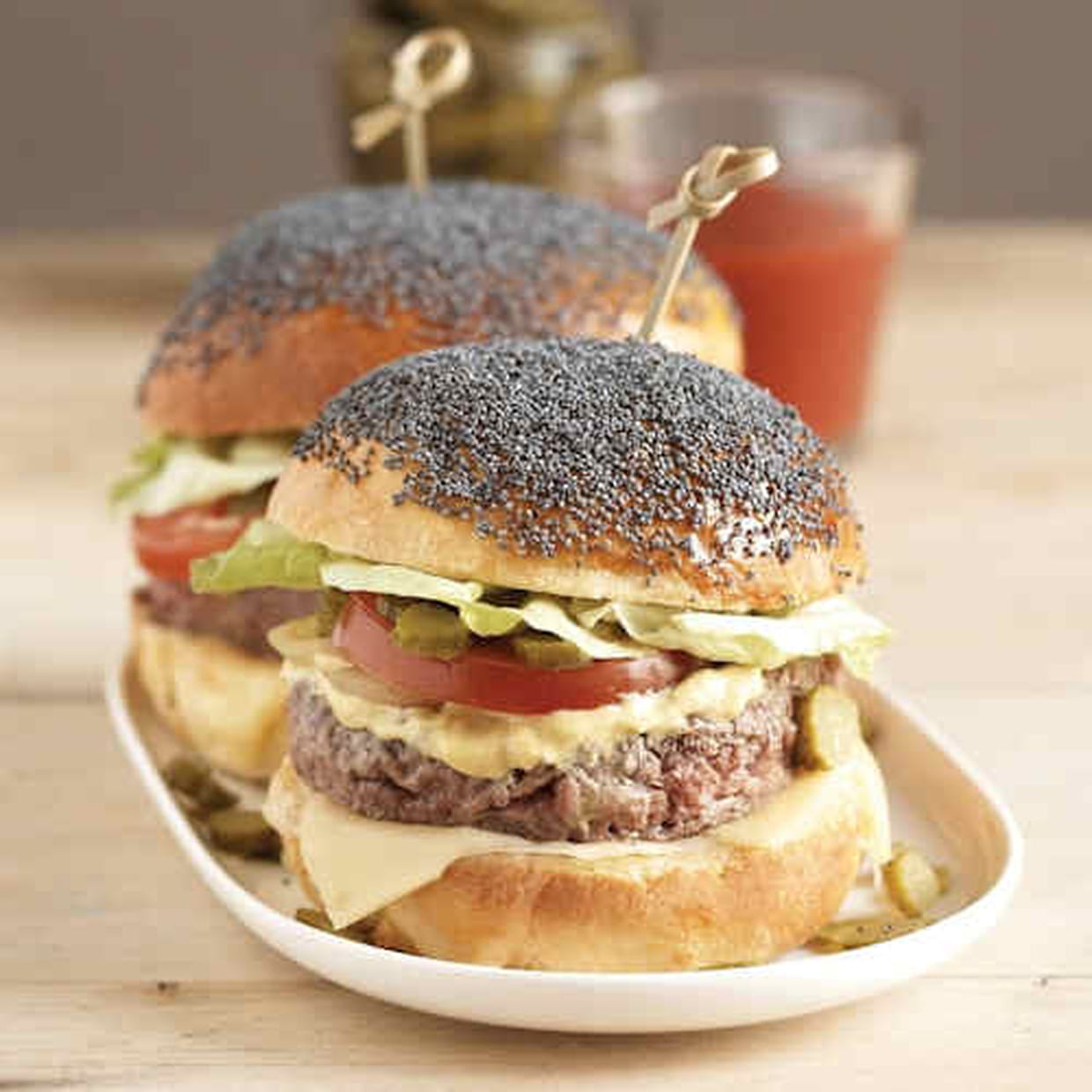 Hamburgers Au Pavot Bleu Petits Pains Brioches Sans Sucre