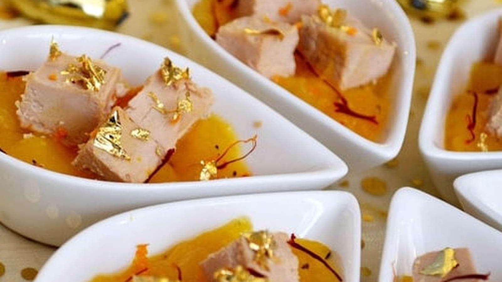 Foie gras et chutney de mangue au jus de clémentine