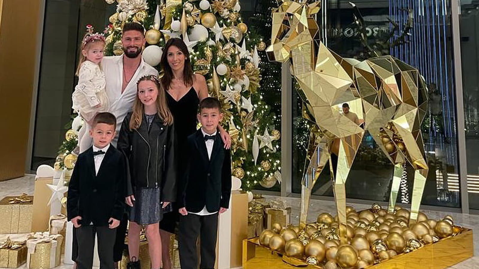 Olivier Giroud et sa famille