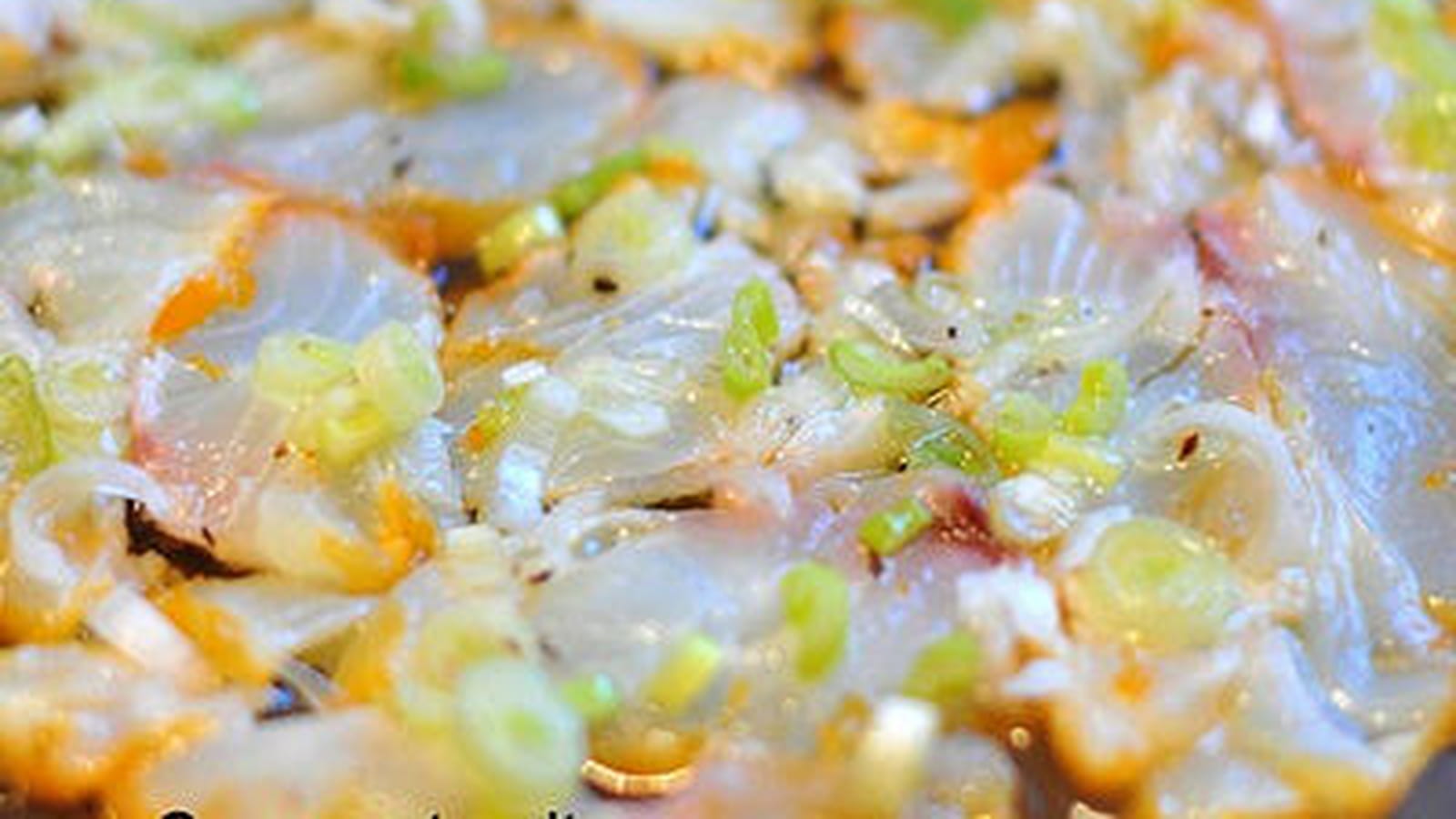 Carpaccio de haddock au citron vert