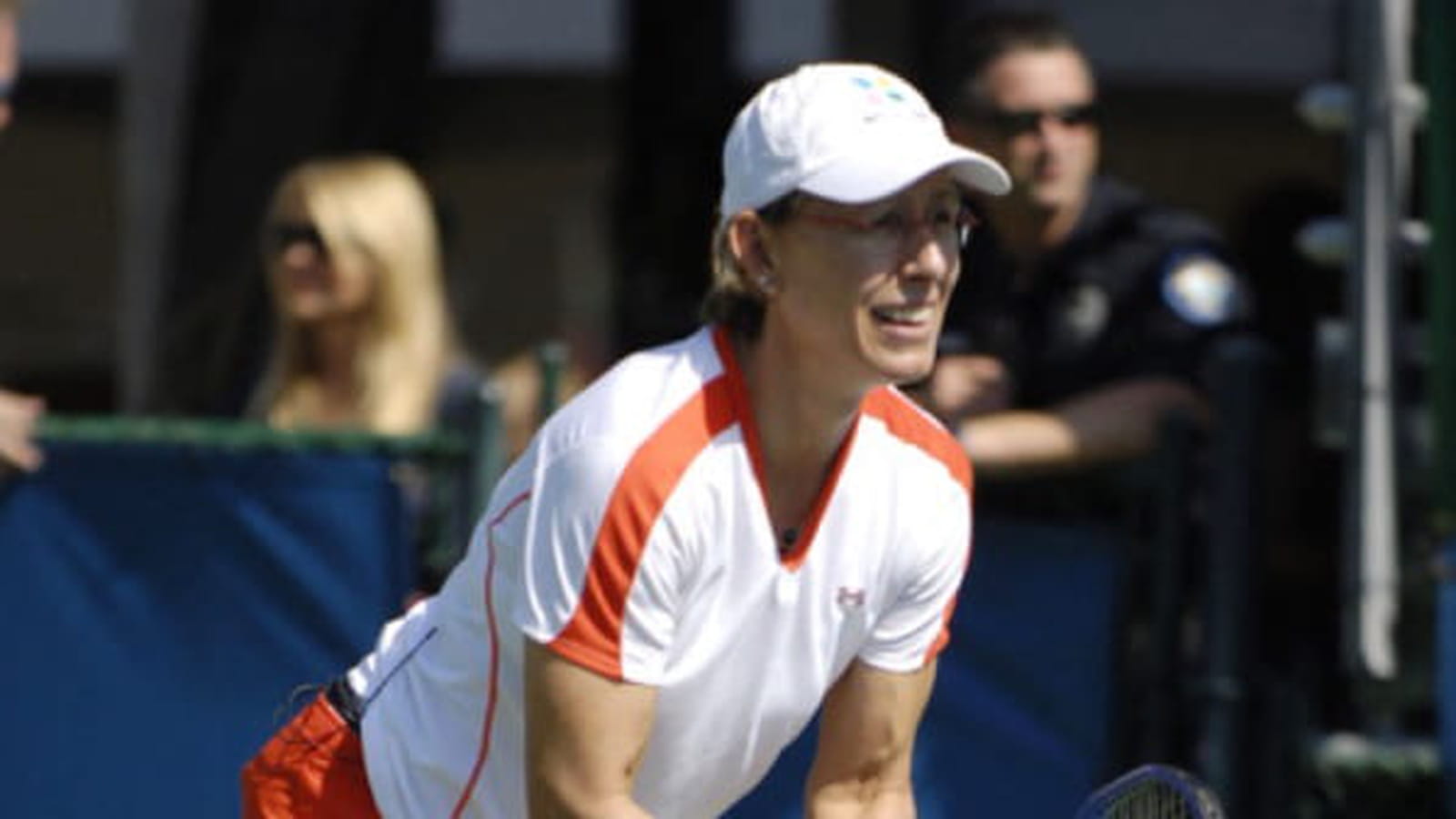 Martina Navrátilová en Floride en 2007