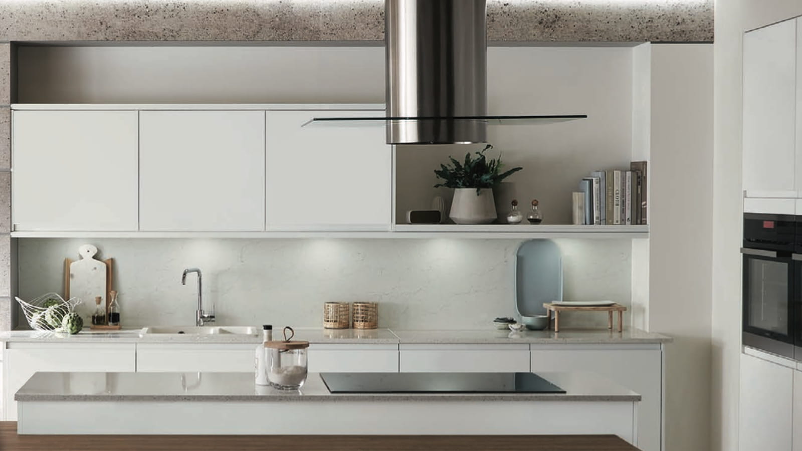 Cuisine Bréval super mat blanc Howdens 