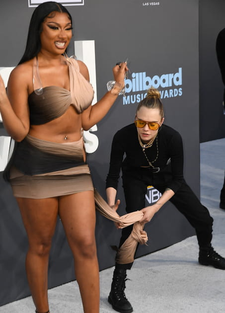Megan Thee Stallion et Cara Delevingne , aux Billboard Music Awards le 15&nbsp;mai