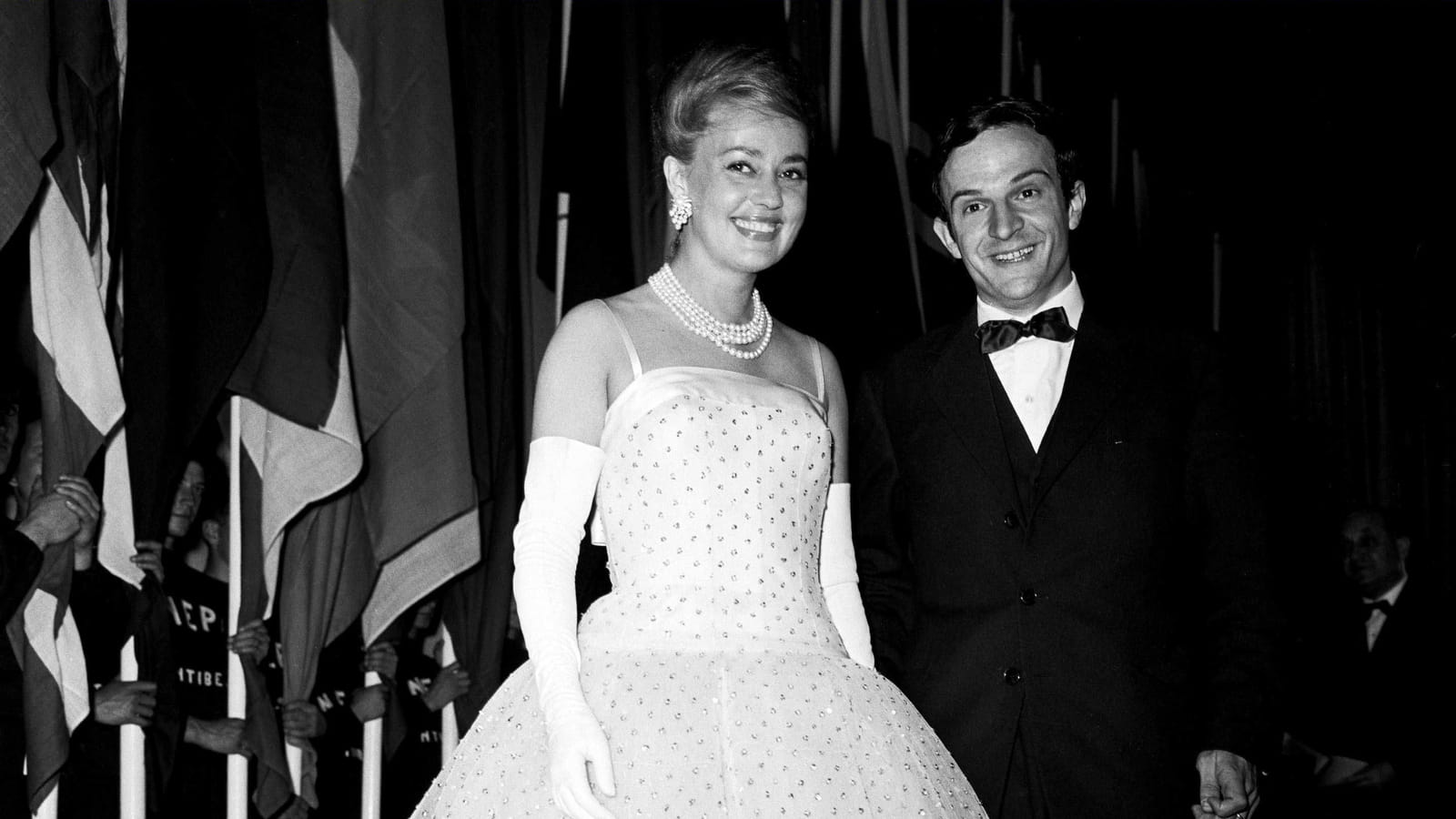 Avec François Truffaut, au Festival de Cannes 1959