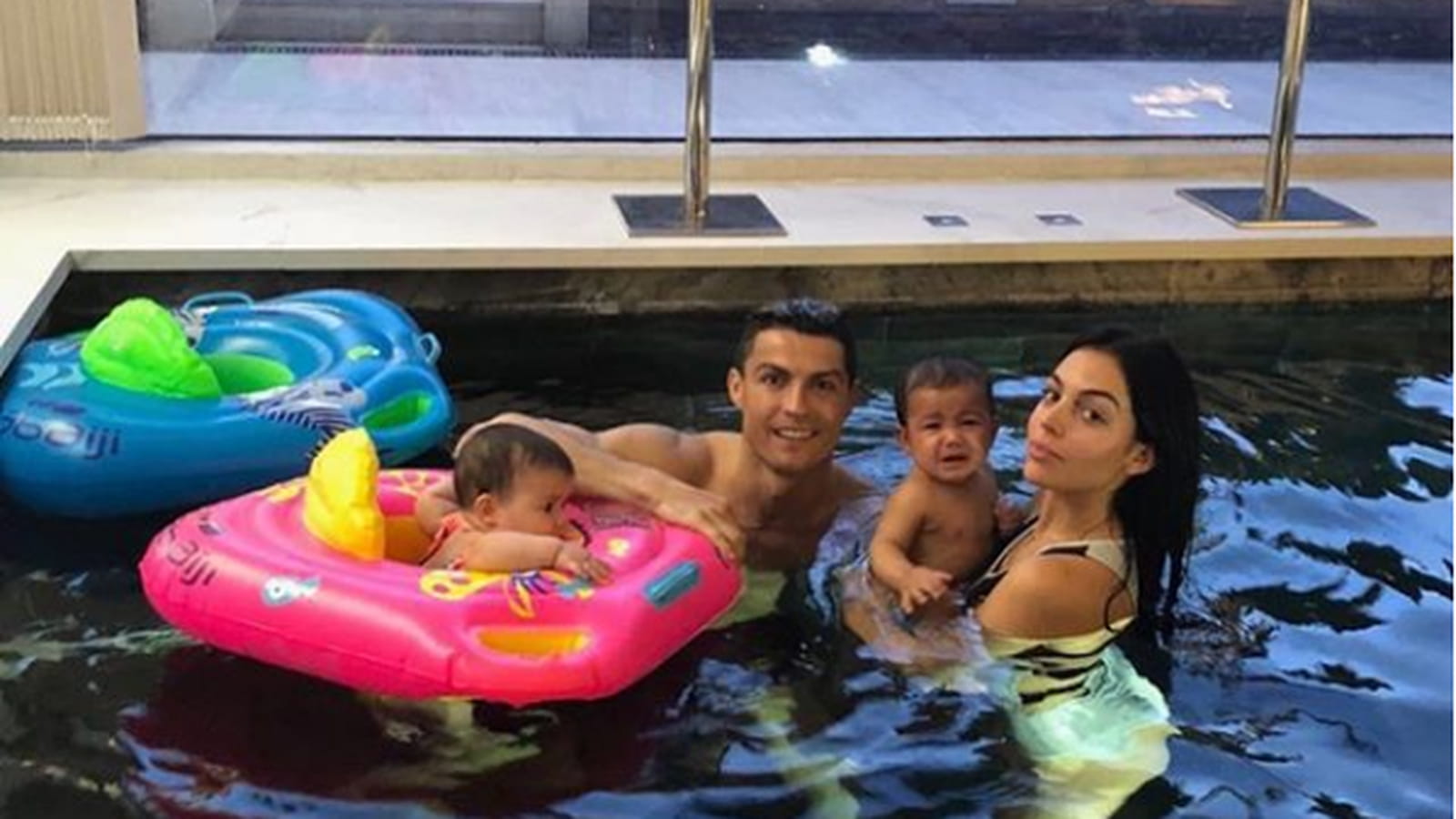 Christiano Ronaldo en famille