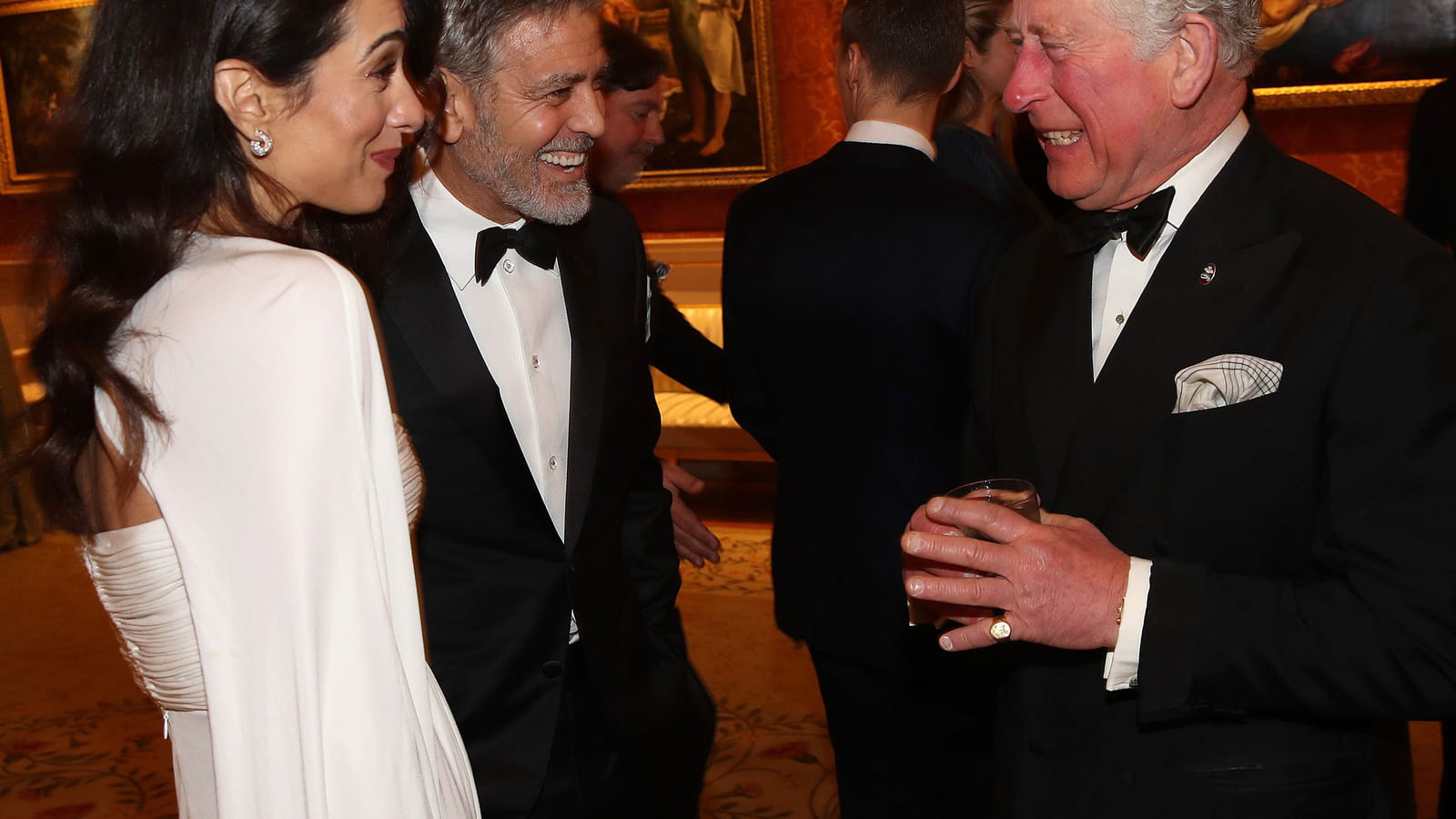 Amal et George Clooney et le Prince Charles