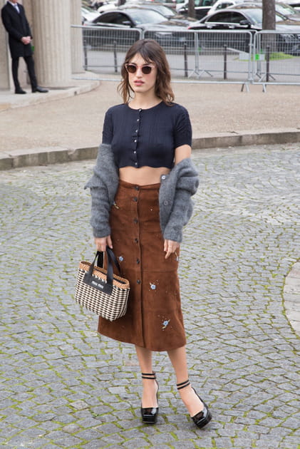 Jeanne Damas au défilé Miu Miu
