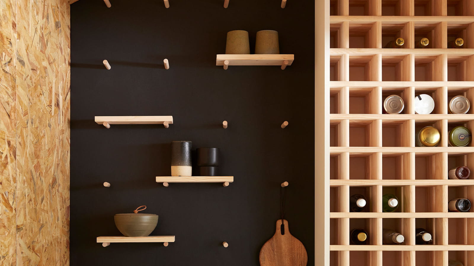 Pegboard dans la cuisine