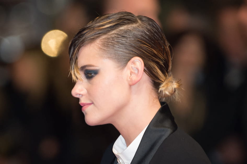Le chignon bas rebelle de Kristen Stewart
