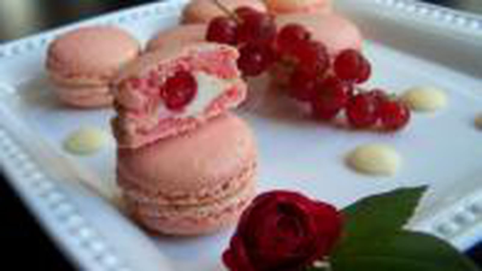 Macarons à la rose