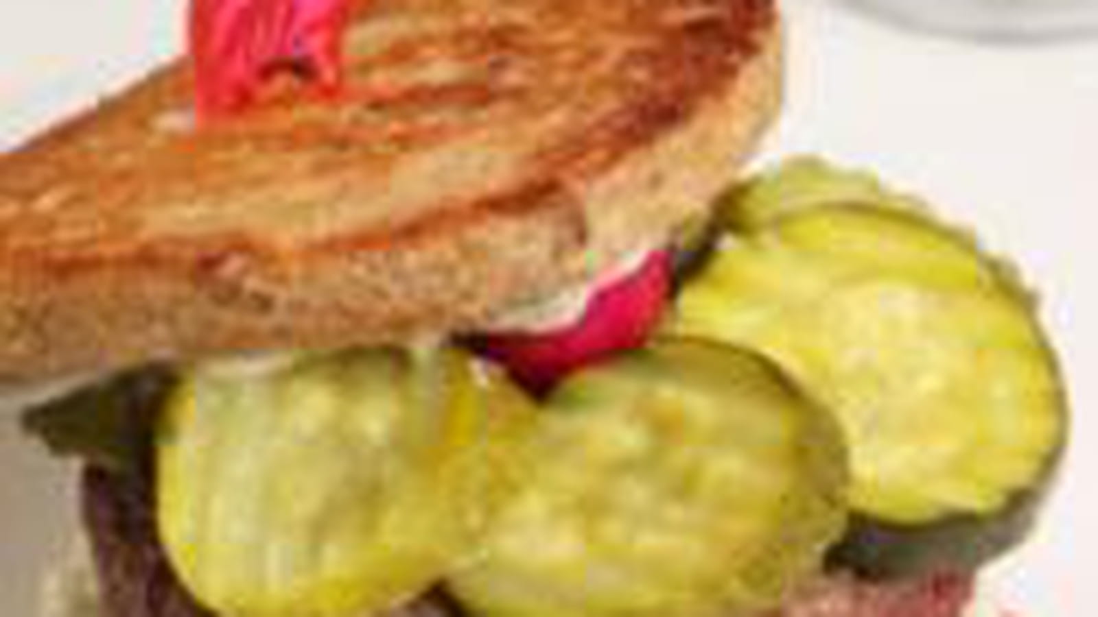 Hamburger courgette gorgonzola