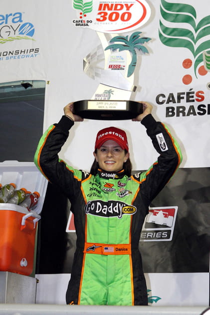 La pilote automobile Danica Patrick en Floride en 2010