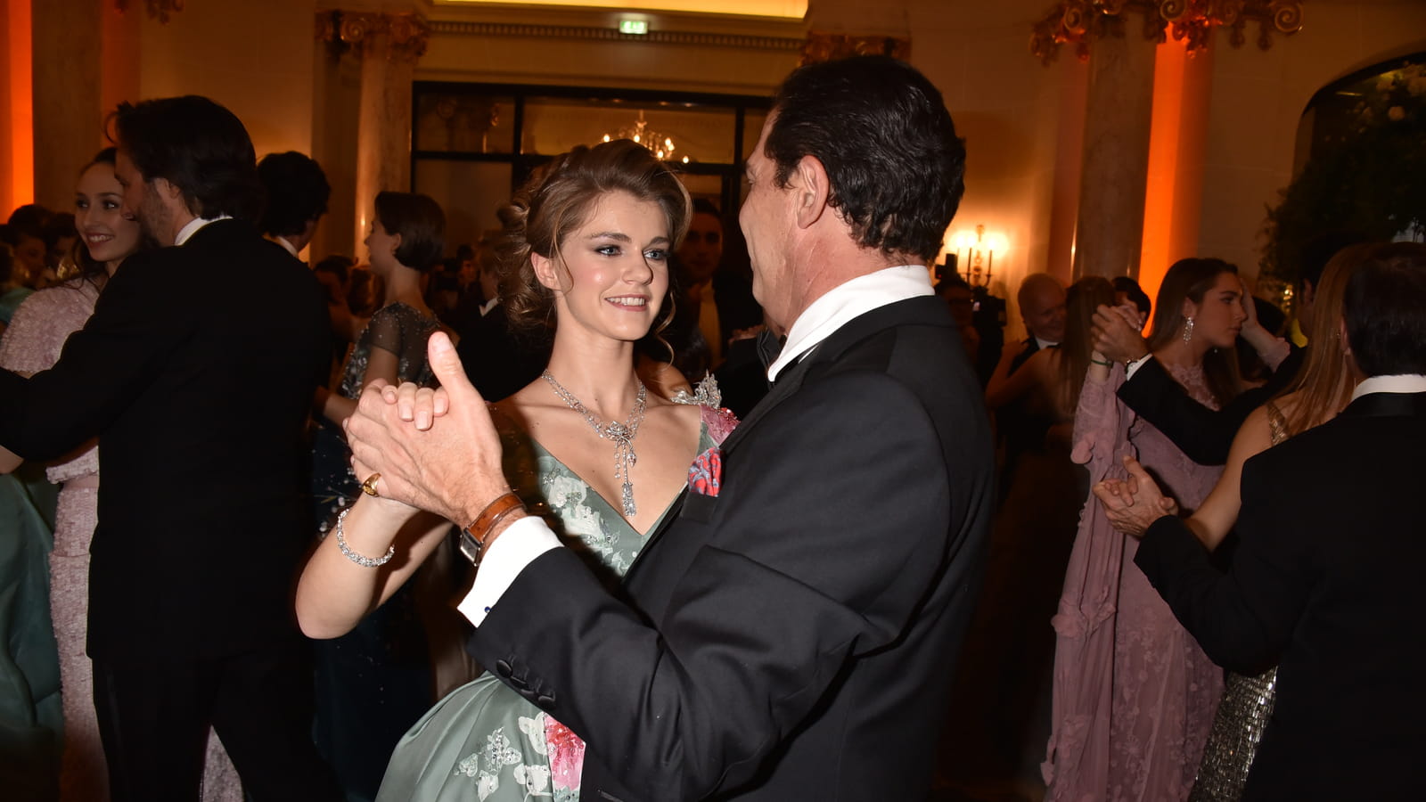 Son Altesse Royale Princesse Zita de Bourbon-Parme et son père Son Altesse Royale Prince Charles-Emmanuel de Bourbon-Parme 