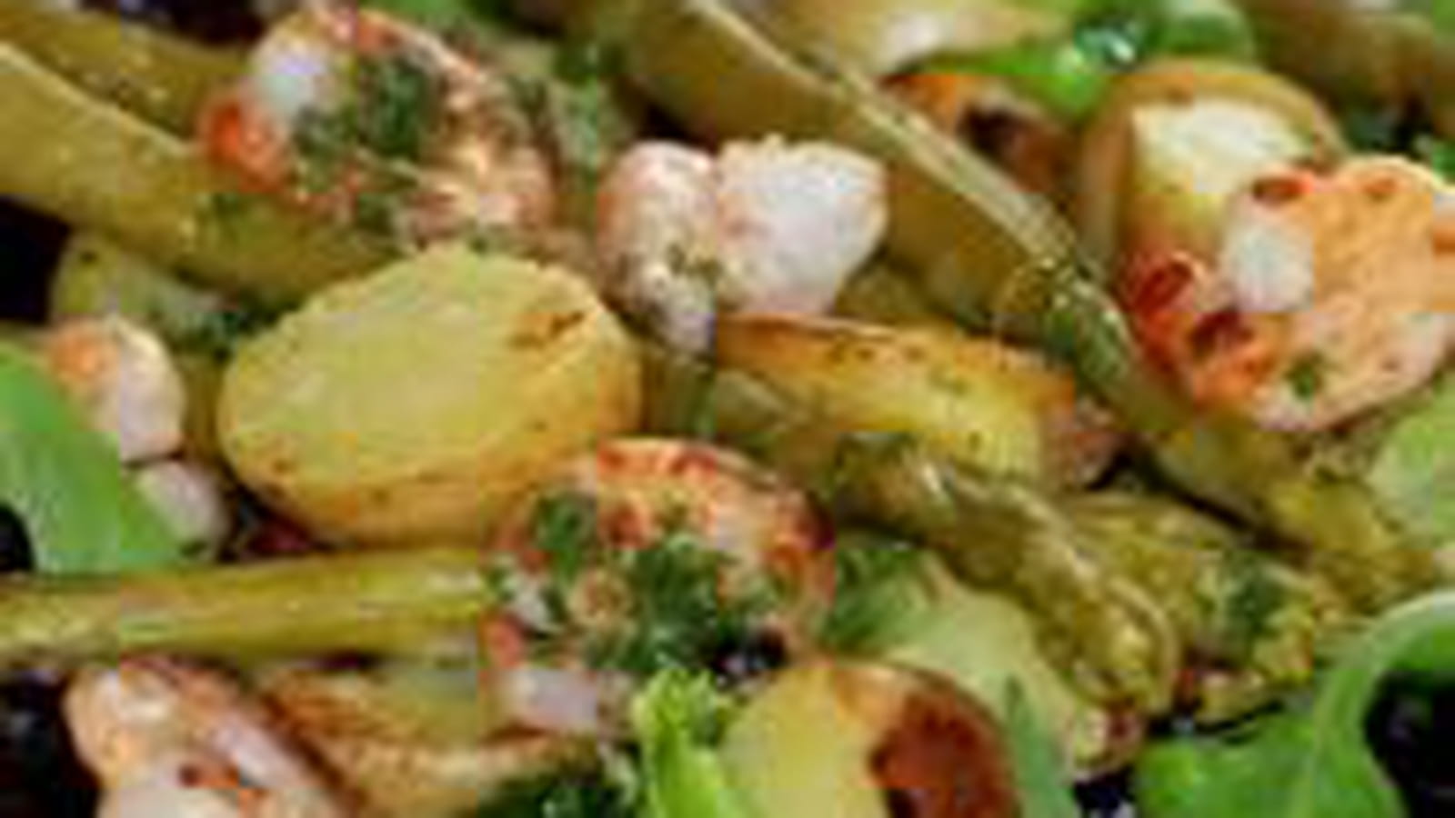 Salade tiède terre-mer