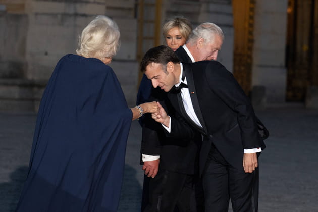 Quand Emmanuel Macron fait un baise-main à Camilla Parker-Bowles