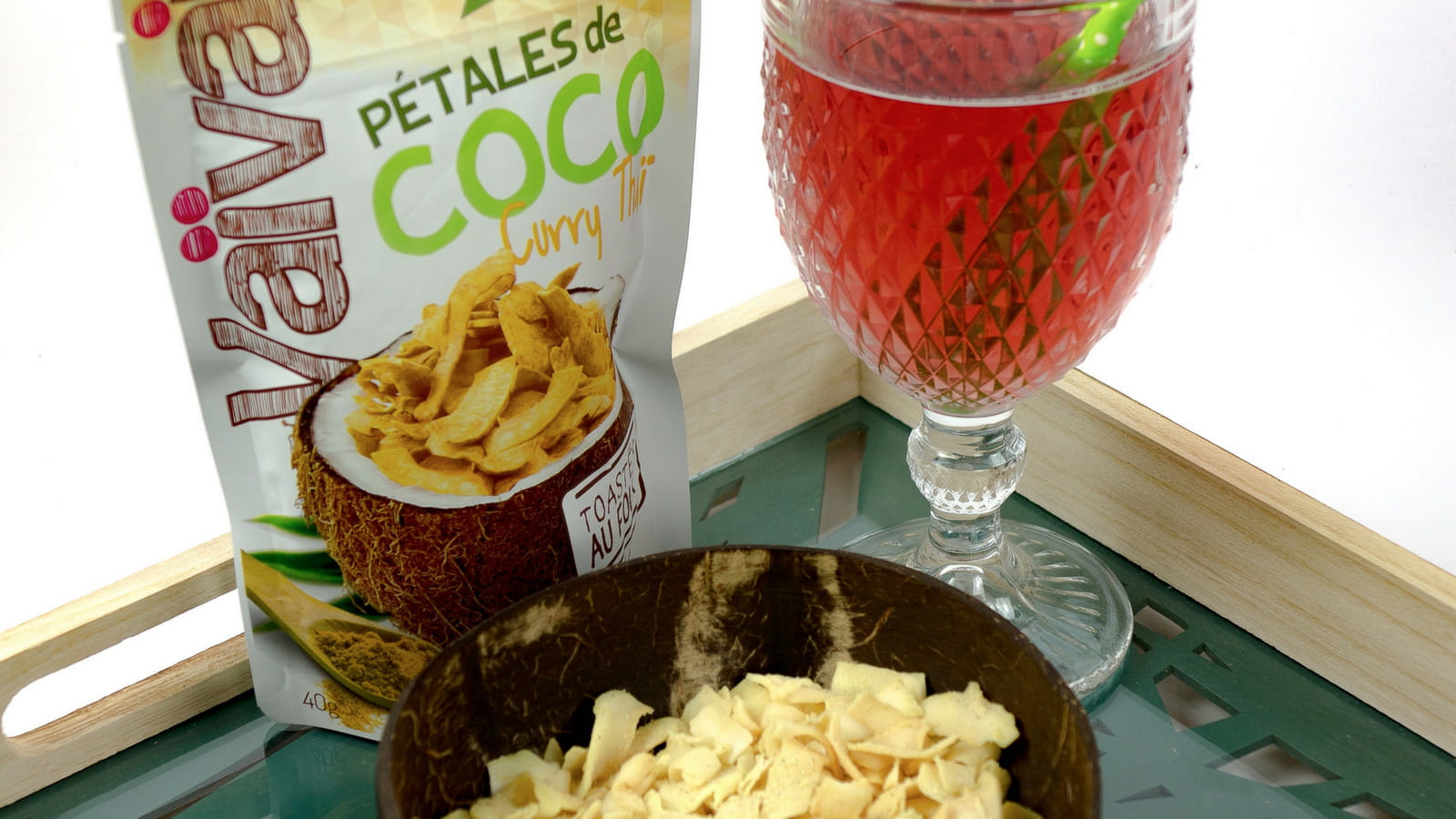 Les pétales de coco au Curry Thaï de Vaïvaï