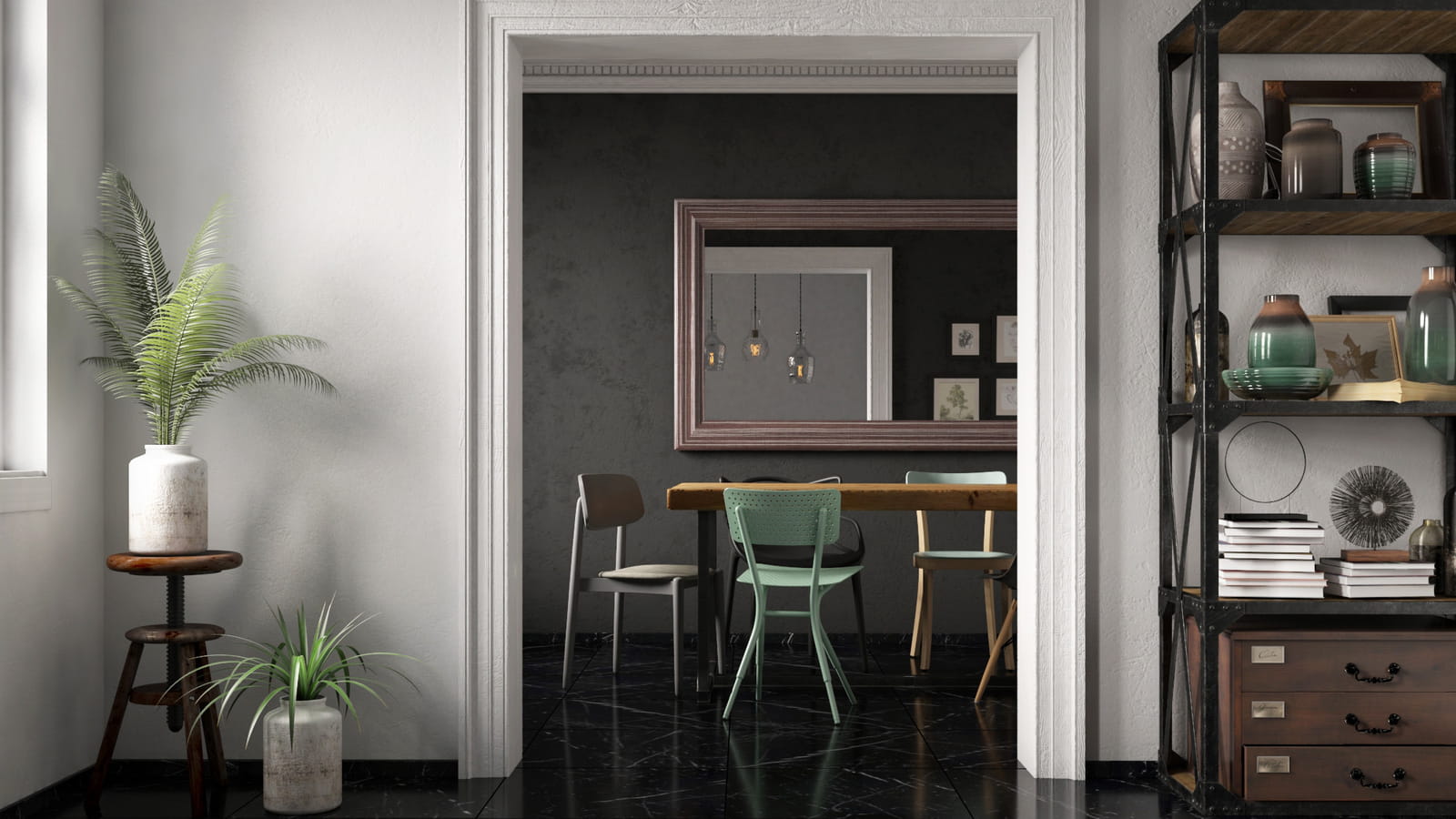 Carrelage noir