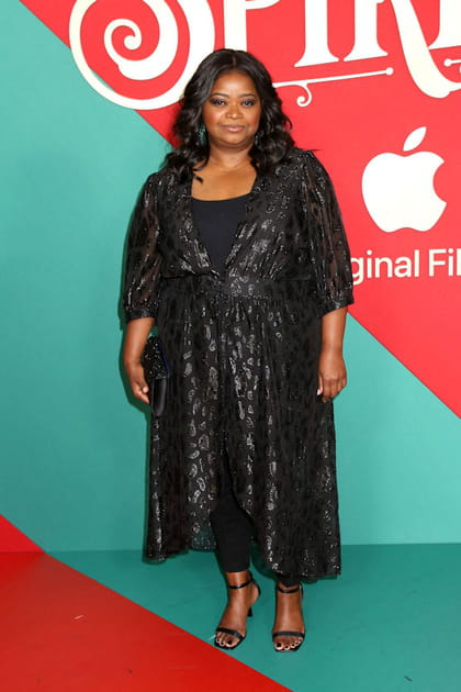 Octavia Spencer en robe à imprimé léopard