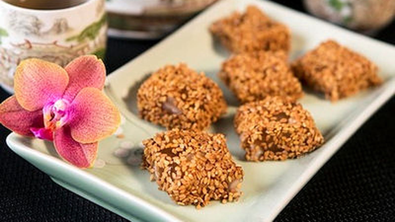 Nougat chinois cacahuètes sésame