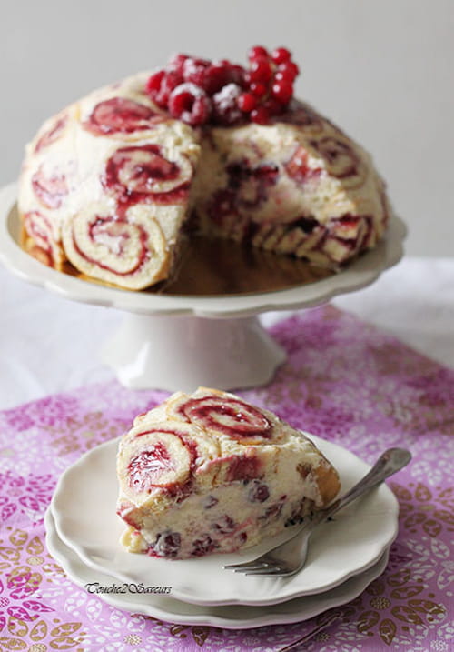 Charlotte royale vanille - framboises